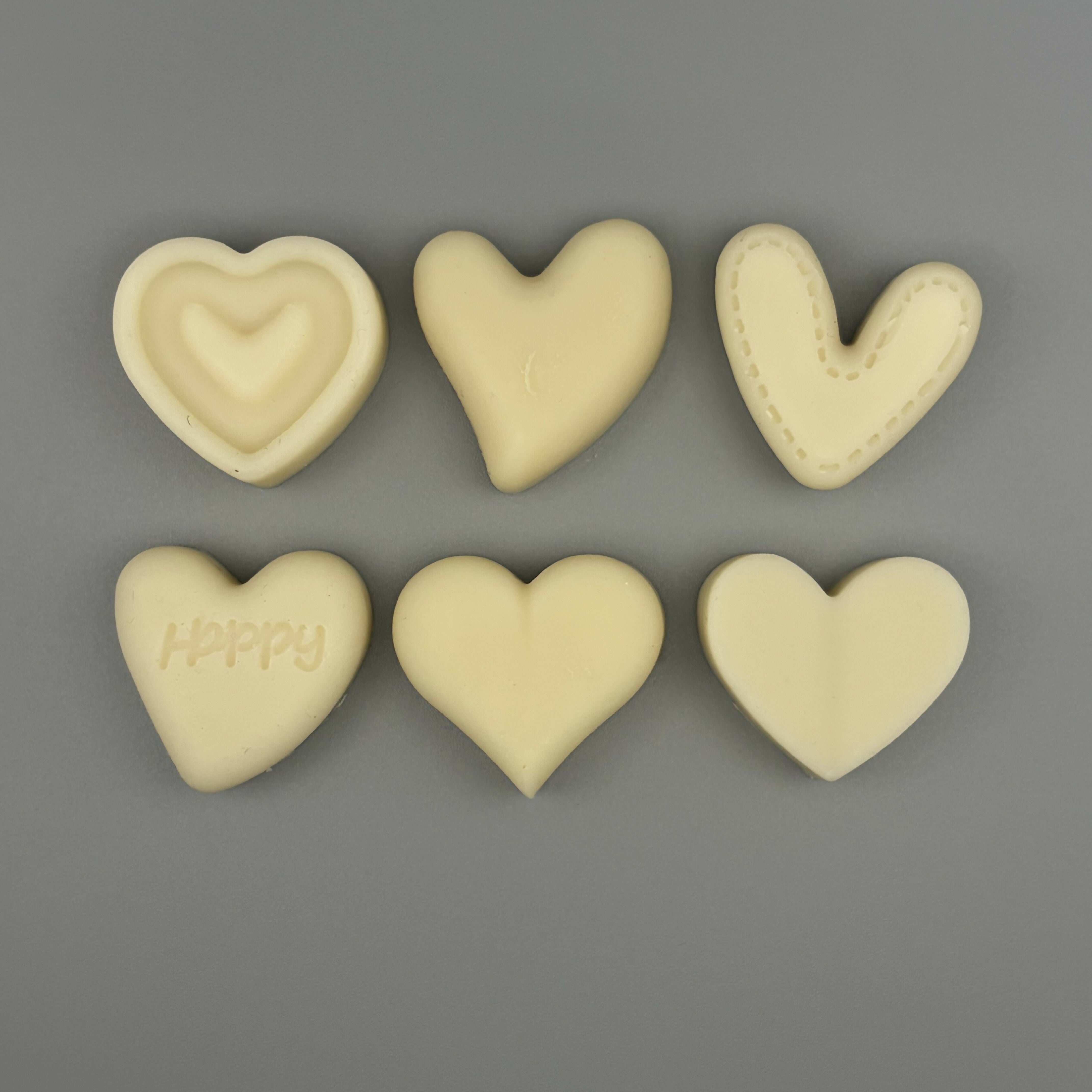 Handmade Vegan Soap with Lavender and Cedarwood 60g Heart