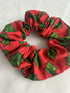 Red Holly Christmas Hair Scrunchie
