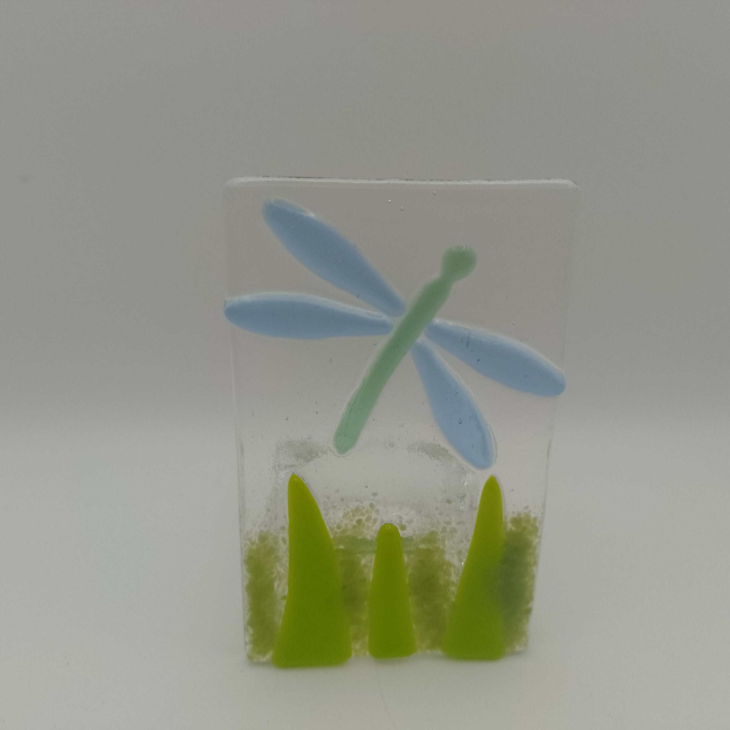 Fused Glass Dragonfly Tealight