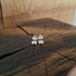 Handmade Silver Swirly Shell Studs