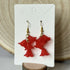 Cascading Red Flower Earrings