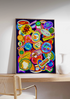 Fruit Sticker Art Print