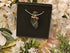 Jasper Wire Wrapped Crystal Necklace on Sterling Silver Chain