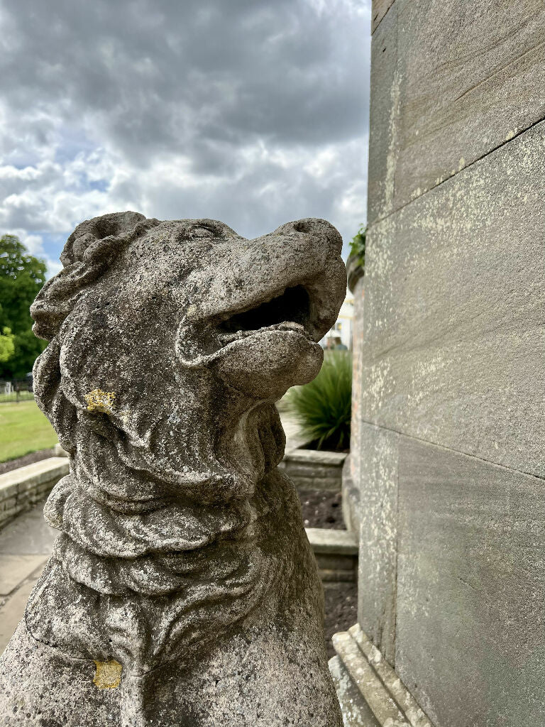 The Lion Of Sewerby Hall (frame 23x28.5)