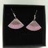 Purple and Pink Fan Enamel Earrings