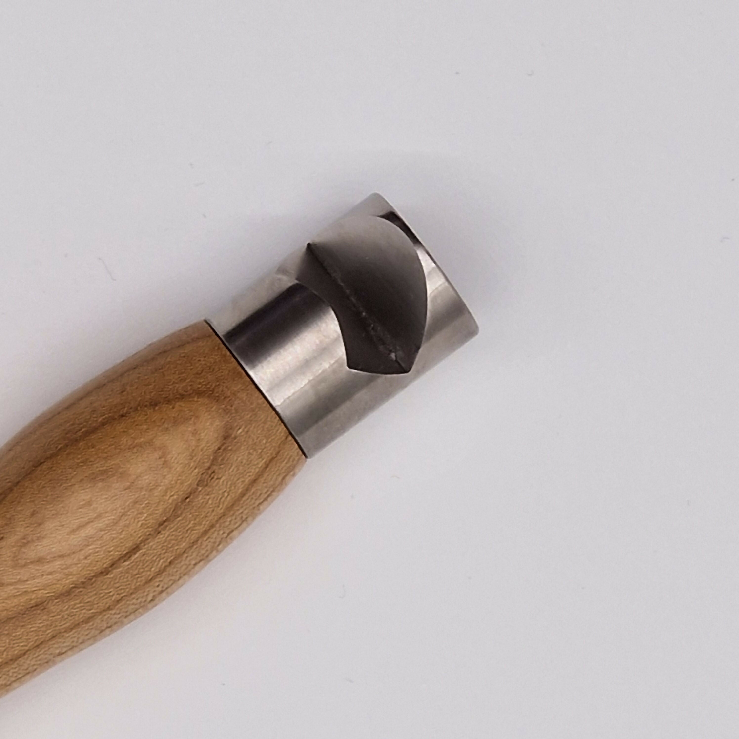 Hand Turned Bottle Opener made from Elm Wood with Stainless Steel Head