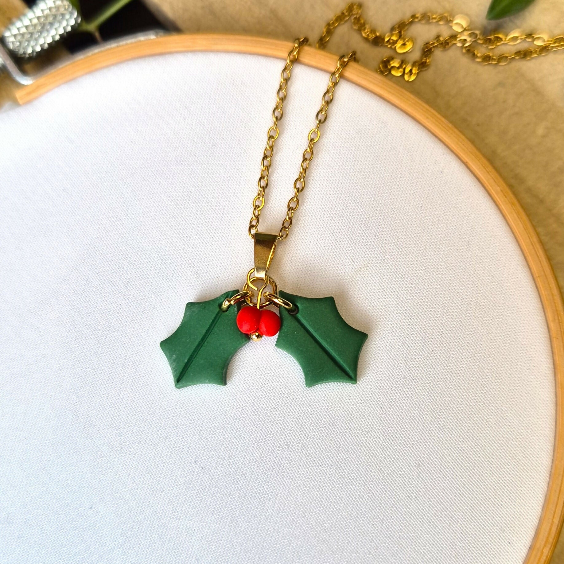 Holly Leaf Necklace