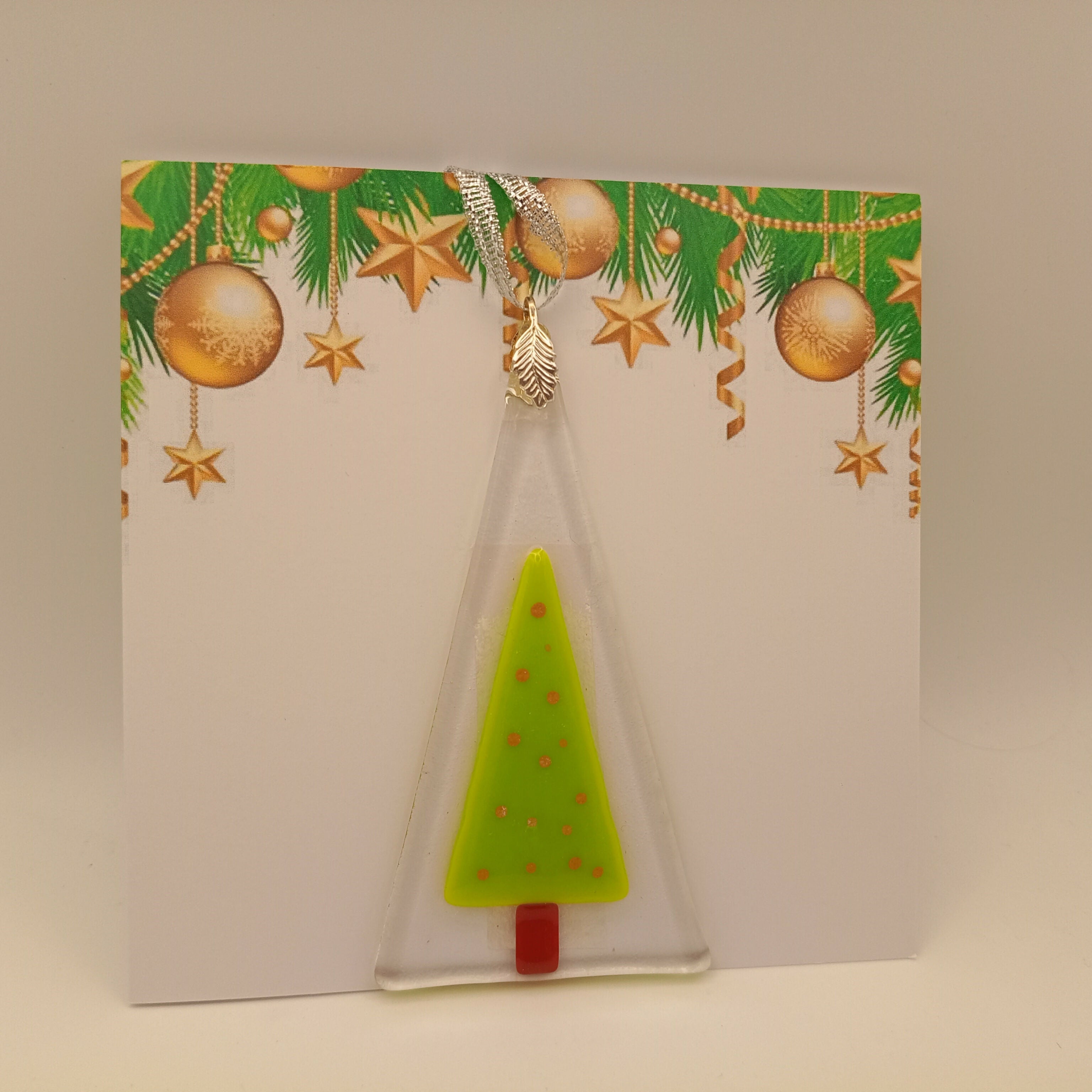 Fused Glass Christmas Card