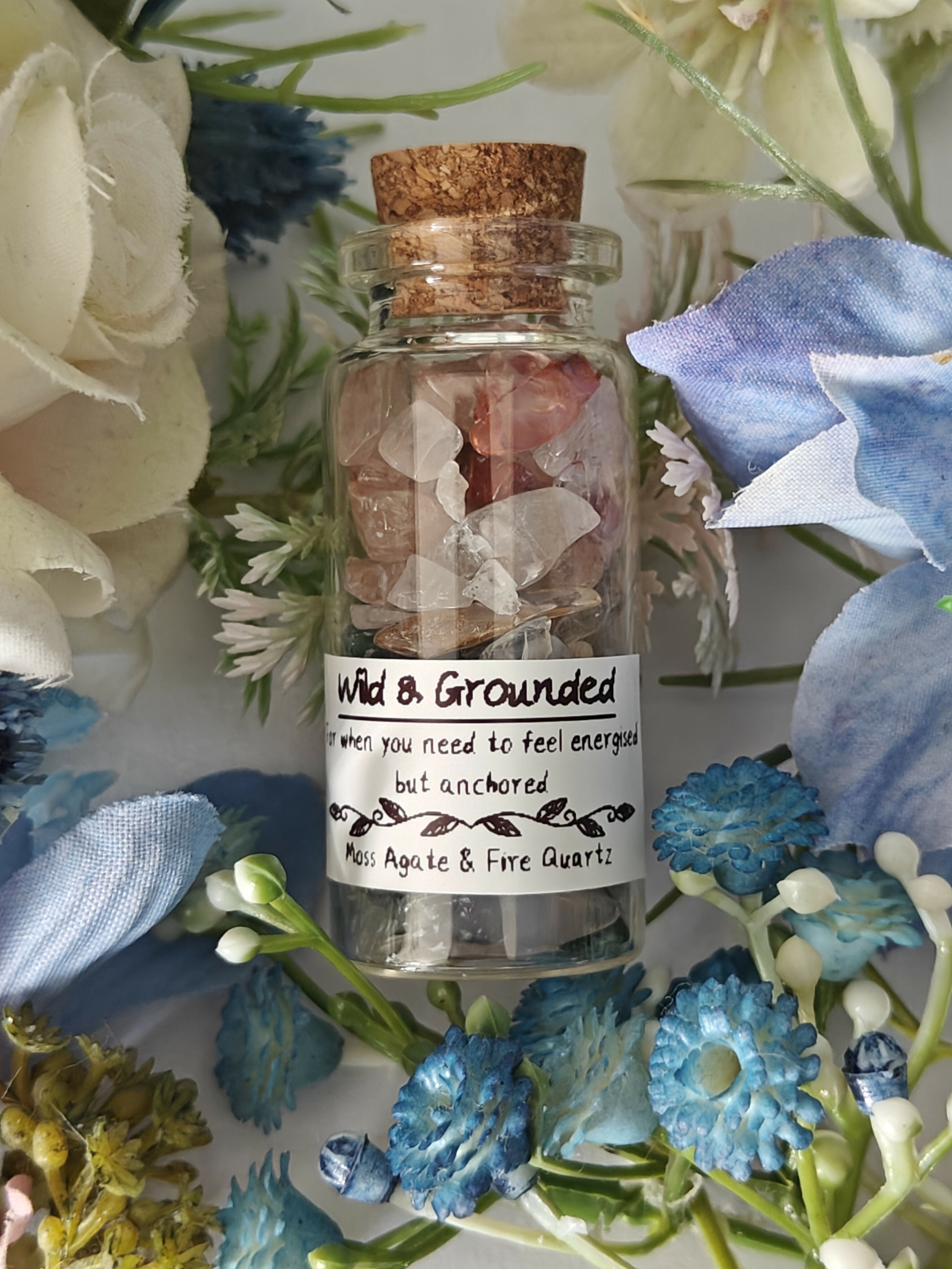 Wild and Grounded Crystal Intention Jar