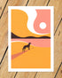 Dog (Orange), A4 Print