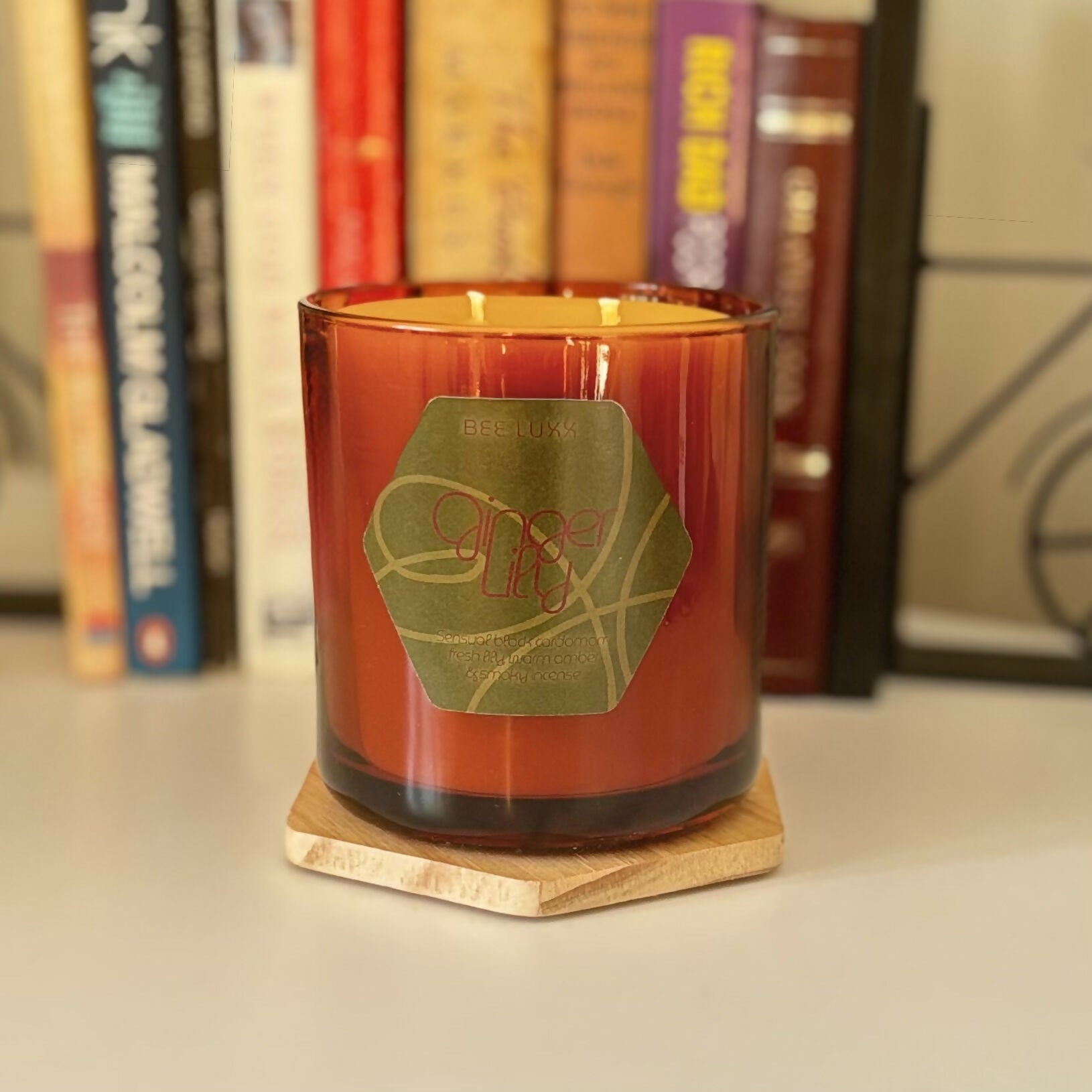 Ginger Lily - Scented 100% Beeswax Candle