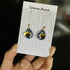 Pendant Crystal Embroidery Earrings (Waterdrop)