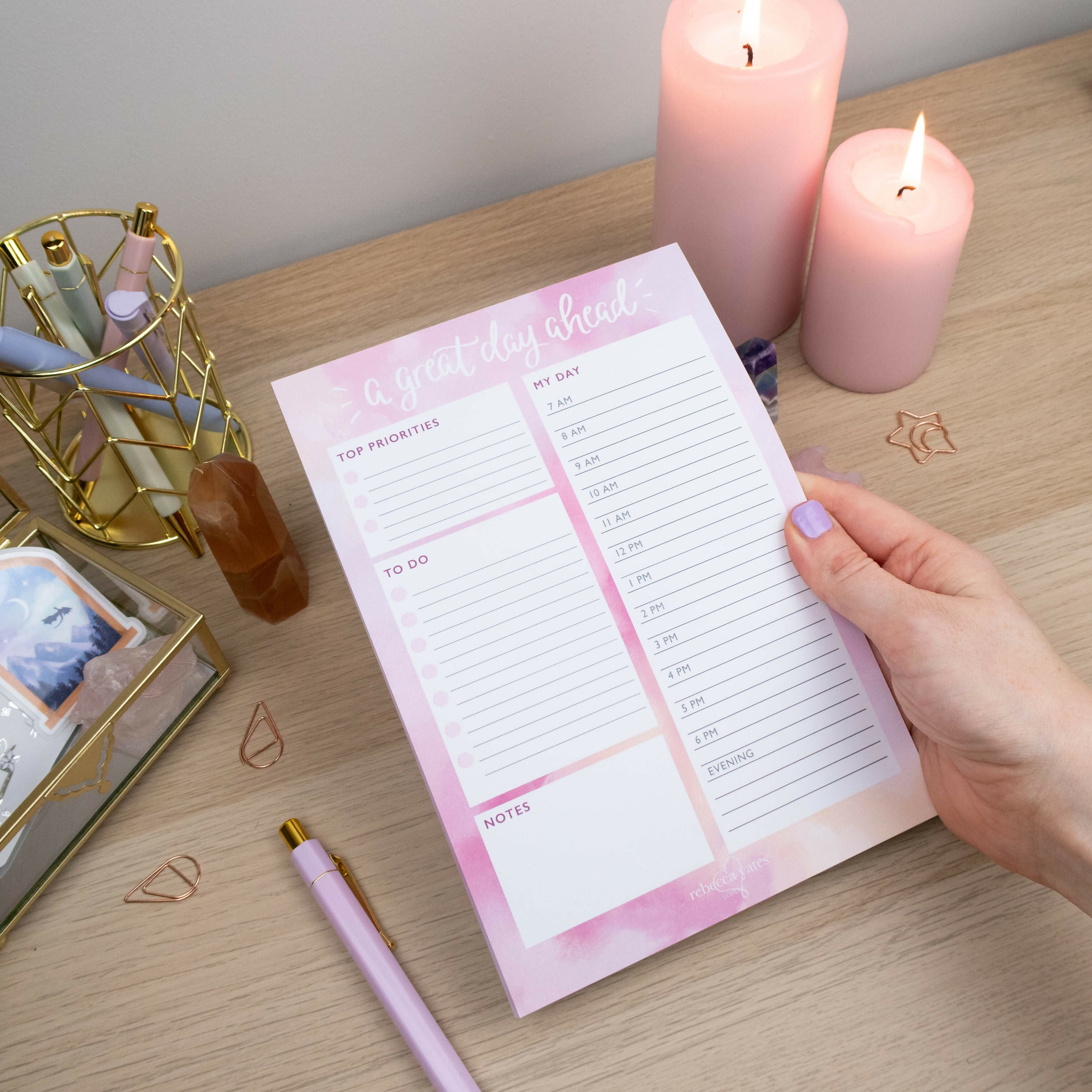 A Great Day Ahead - Daily Planner Pad
