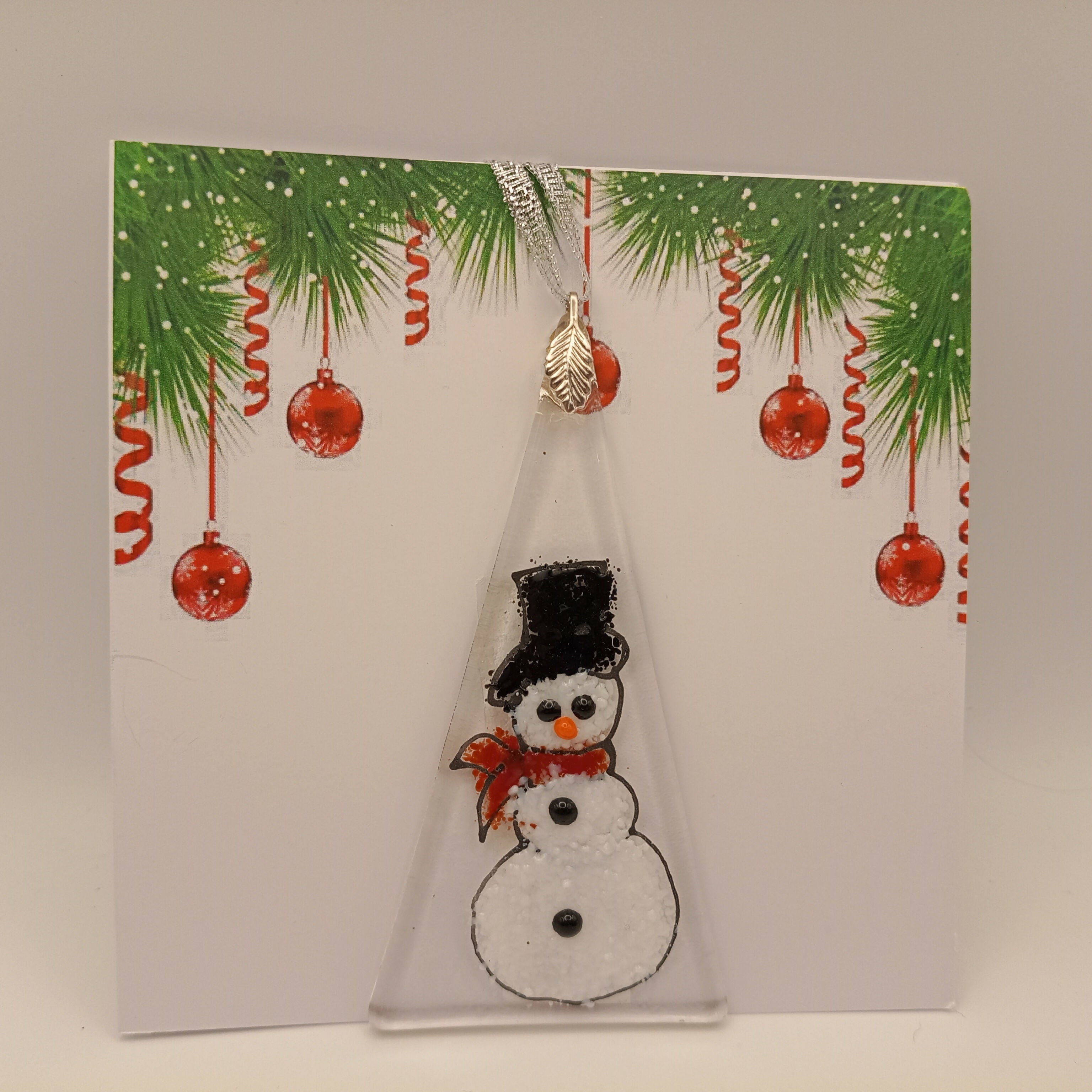 Fused Glass Christmas Card