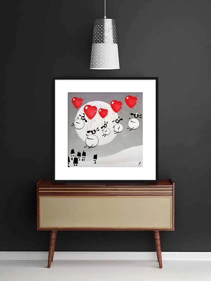 Love Is In The Air | Quirky Art | Art & Soul