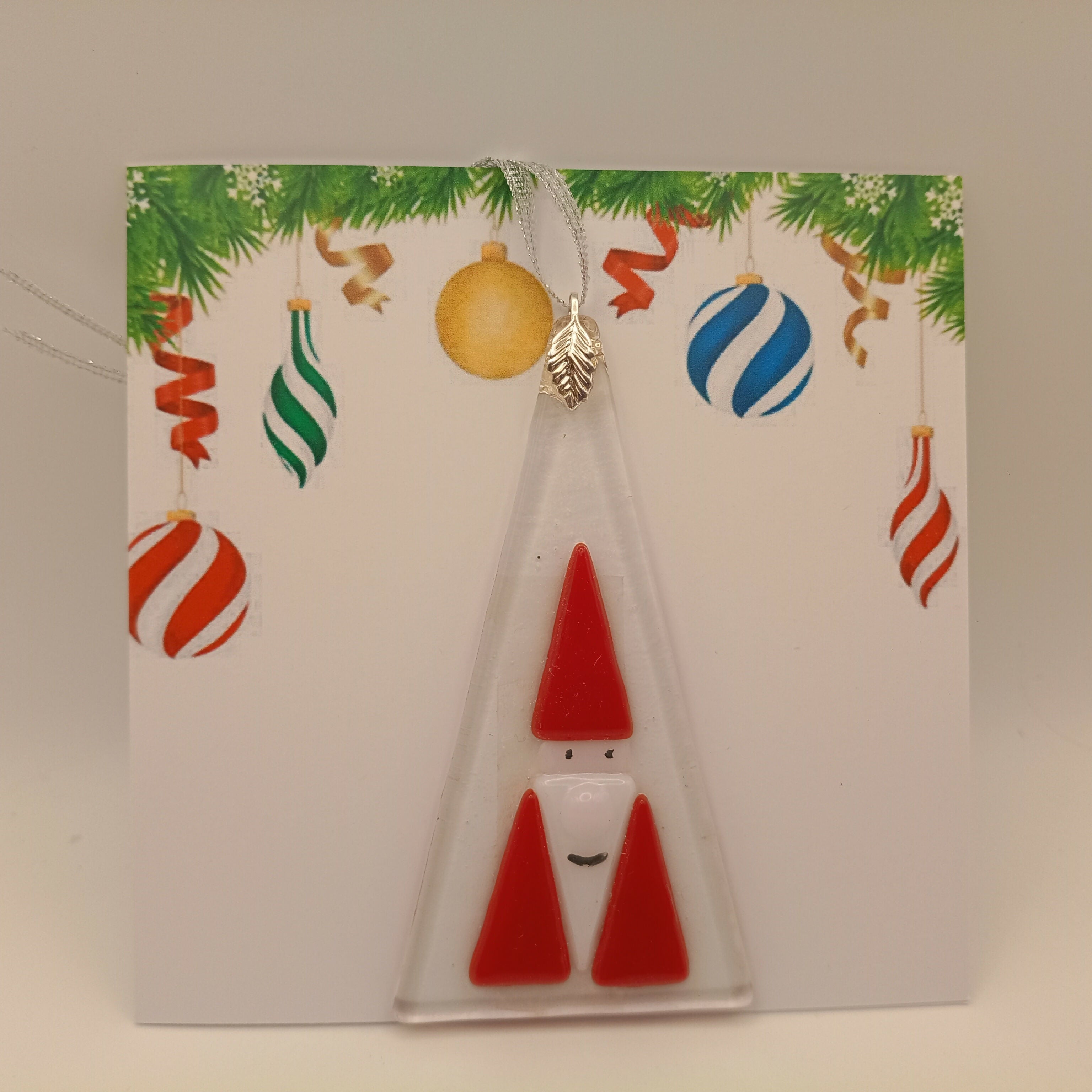 Fused Glass Christmas Card