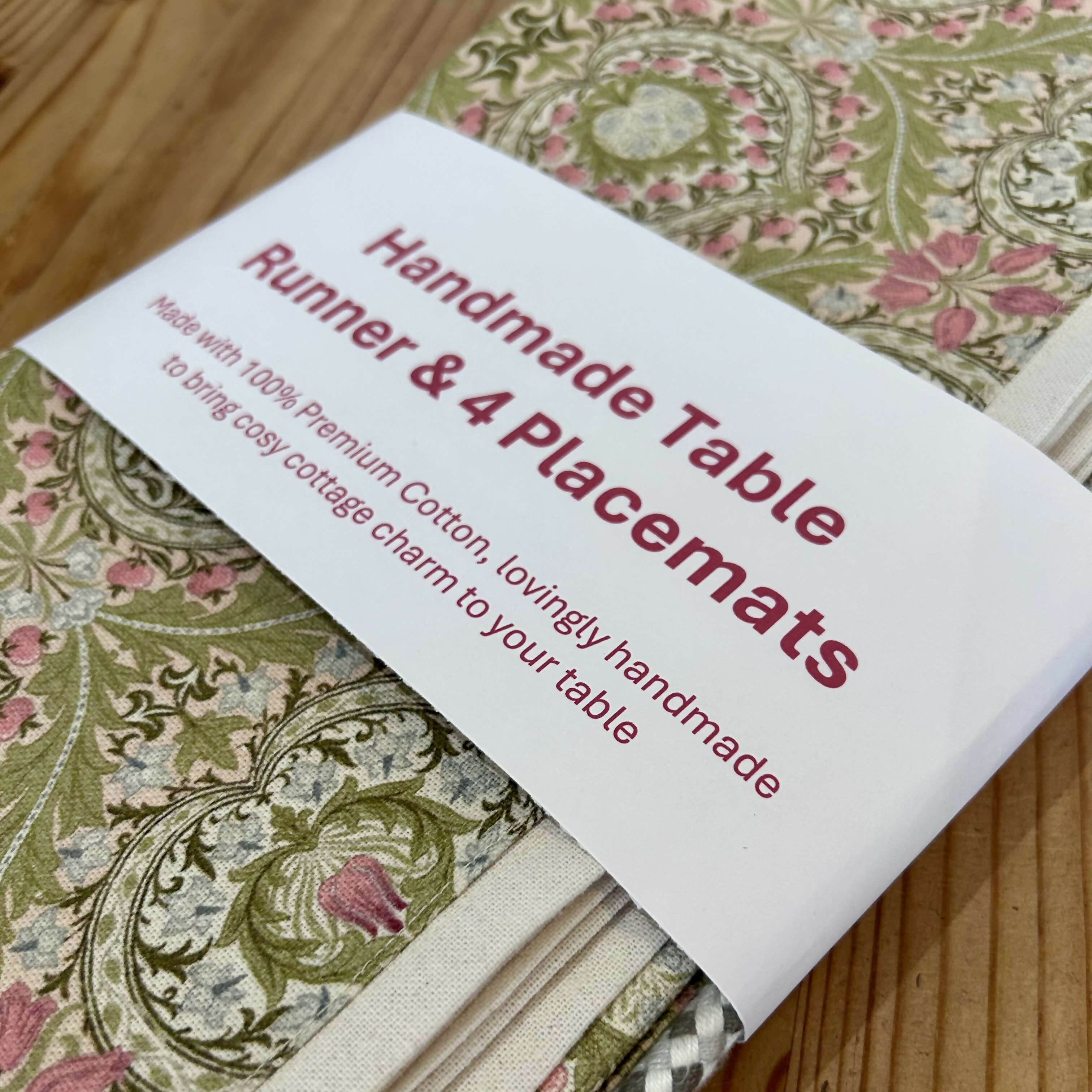 Table Runner and Four Placemats Set