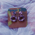 Geometric Hoop Polymer Clay Earrings