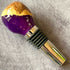 Purple wine stopper