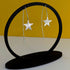 Shooting Star’ Sterling Silver Textured Star Threader Earring