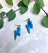 Ocean Dream Collection - Small Lightening Bolts Polymer Clay Earrings