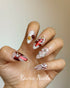X'mas Ribbons Handmade Press-on Nails