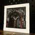 Archway - Square Hand Carved Lino Print On Khadi Paper