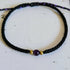 Amethyst Birthstone Bracelet; Single Crystal Macrame Adjustible February Gift Bracelet