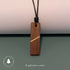 Single Line – Natural Grain Wood Pendant