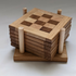 Mixed Wood Coasters With Stand