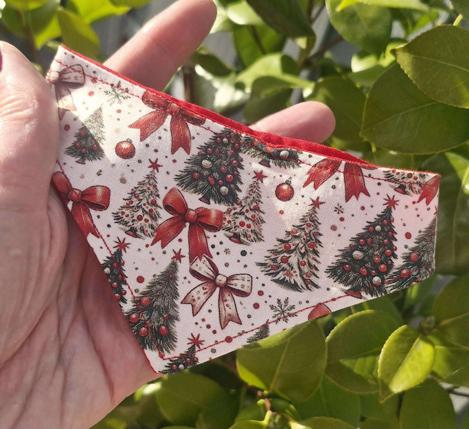 Christmas Red/Green Festive Mix Dog Bandana.