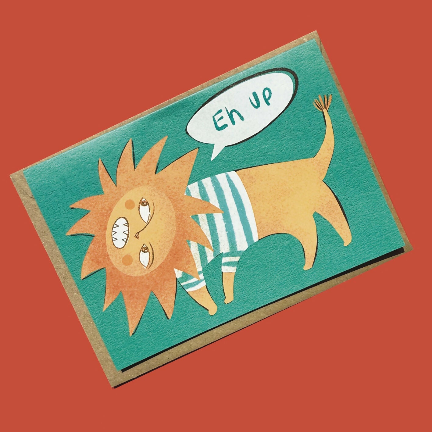 Eh Up A6 Greetings Card