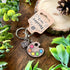 Classic Palette Keyring | Wooden Accessory | Art & Soul