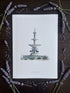 Hull Attractions of the Avenues Watercolour Print A4 / Victoria Ave Fountain