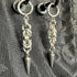 CHAINMAIL SPIKE/BALL EARRINGS - STAINLESS STEEL