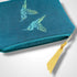 Turquoise Hummingbirds Linen Women’s Zip-Up Pouch