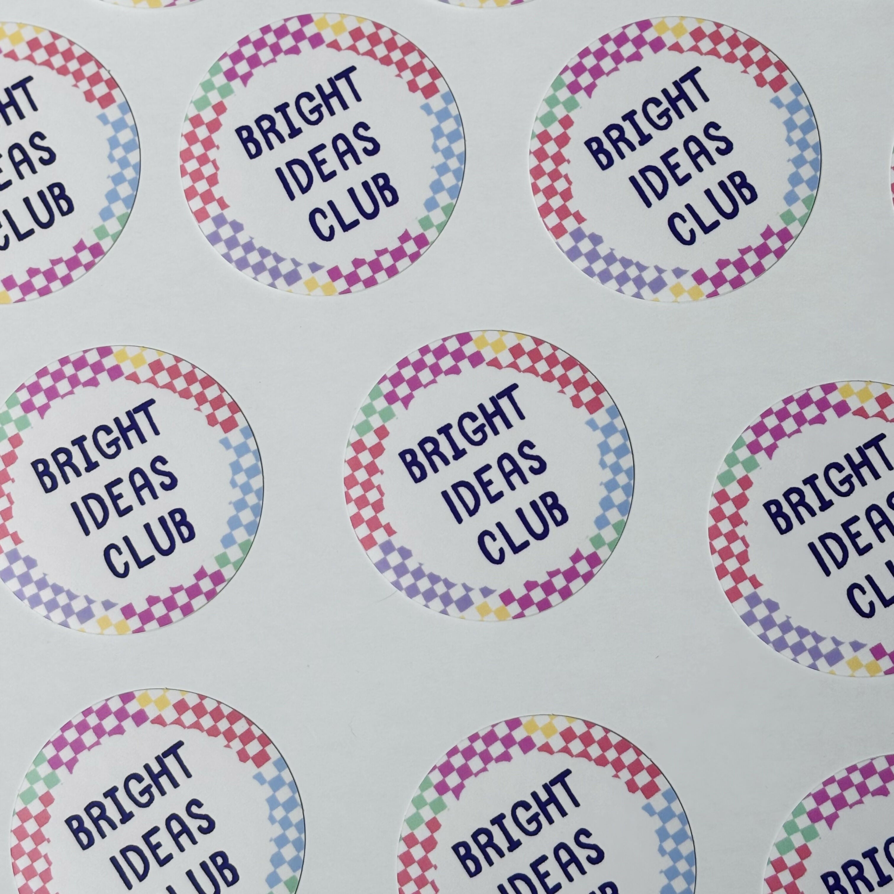 Die Cut Round Sticker - Bright Ideas Club