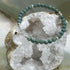 Handmade Sterling Silver Blue Water Jade Beaded Bracelet