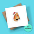 Christmas Geeky Cat Card Reusable - Santa Cat