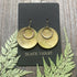 AGED BRASS CIRCLE EARRINGS