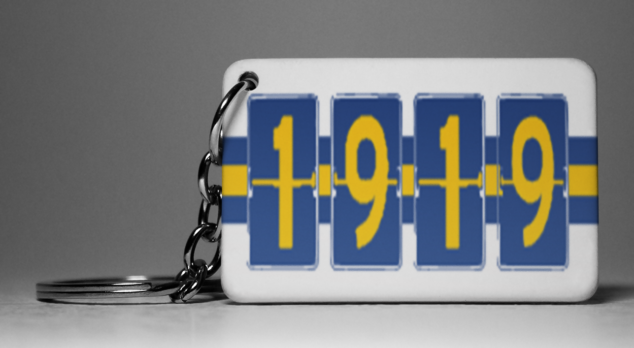 Leeds Utd Keyring 1919 Design