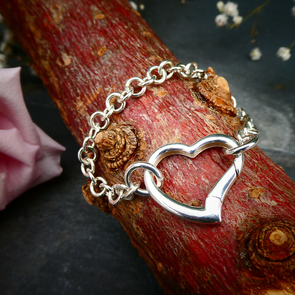 Sterling Silver Loveheart Sprite Bracelet