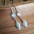Handmade Textured Silver Shell Earrings With Mother of Pearl