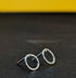 Sterling Silver Tiny Open Circle Stud Earring