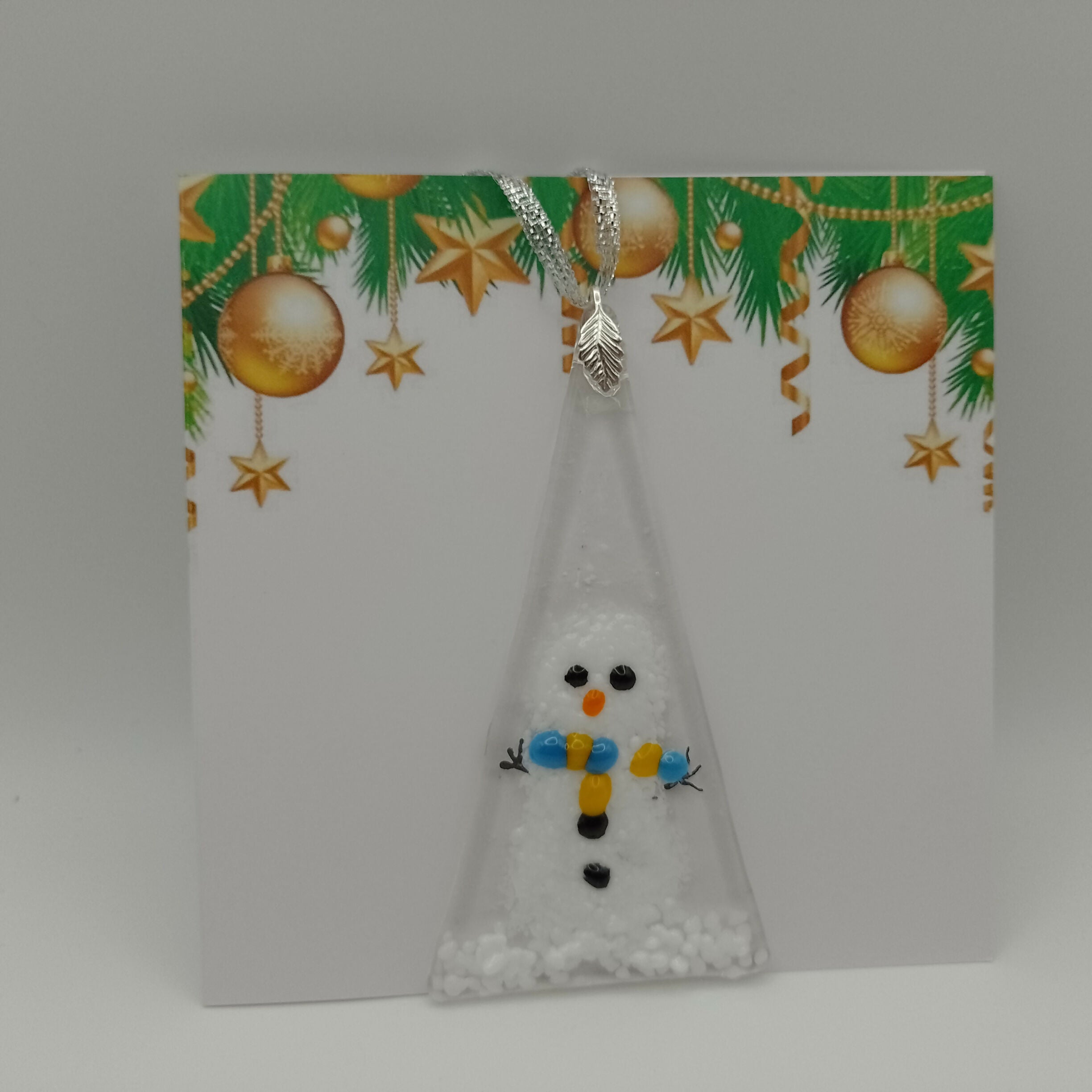Fused Glass Christmas Card