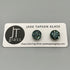 Crackle Dichroic Fused Glass Sterling Silver Stud Earrings - Handmade by Jade Tapson Glass.