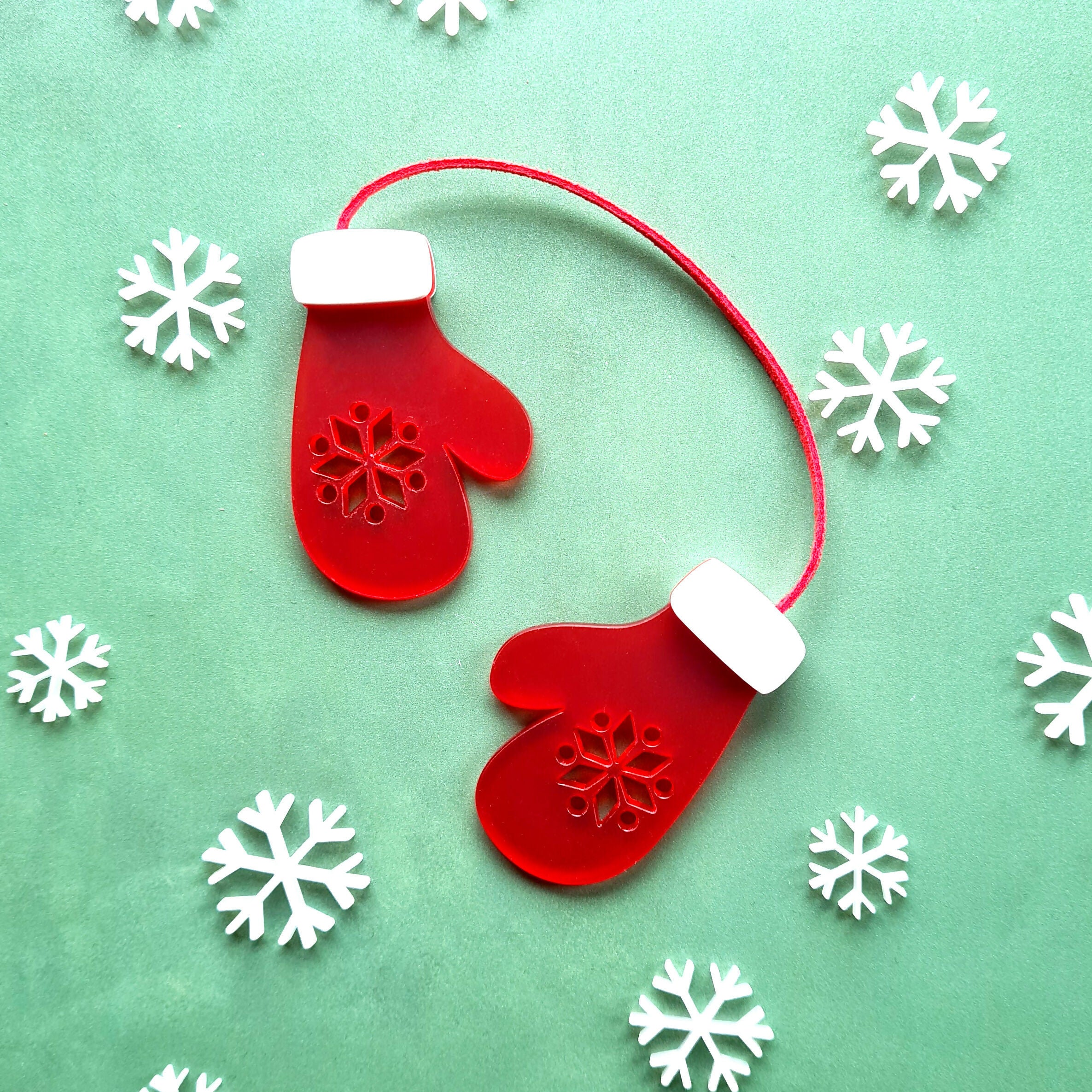 Winter Mittens - Christmas Ornament