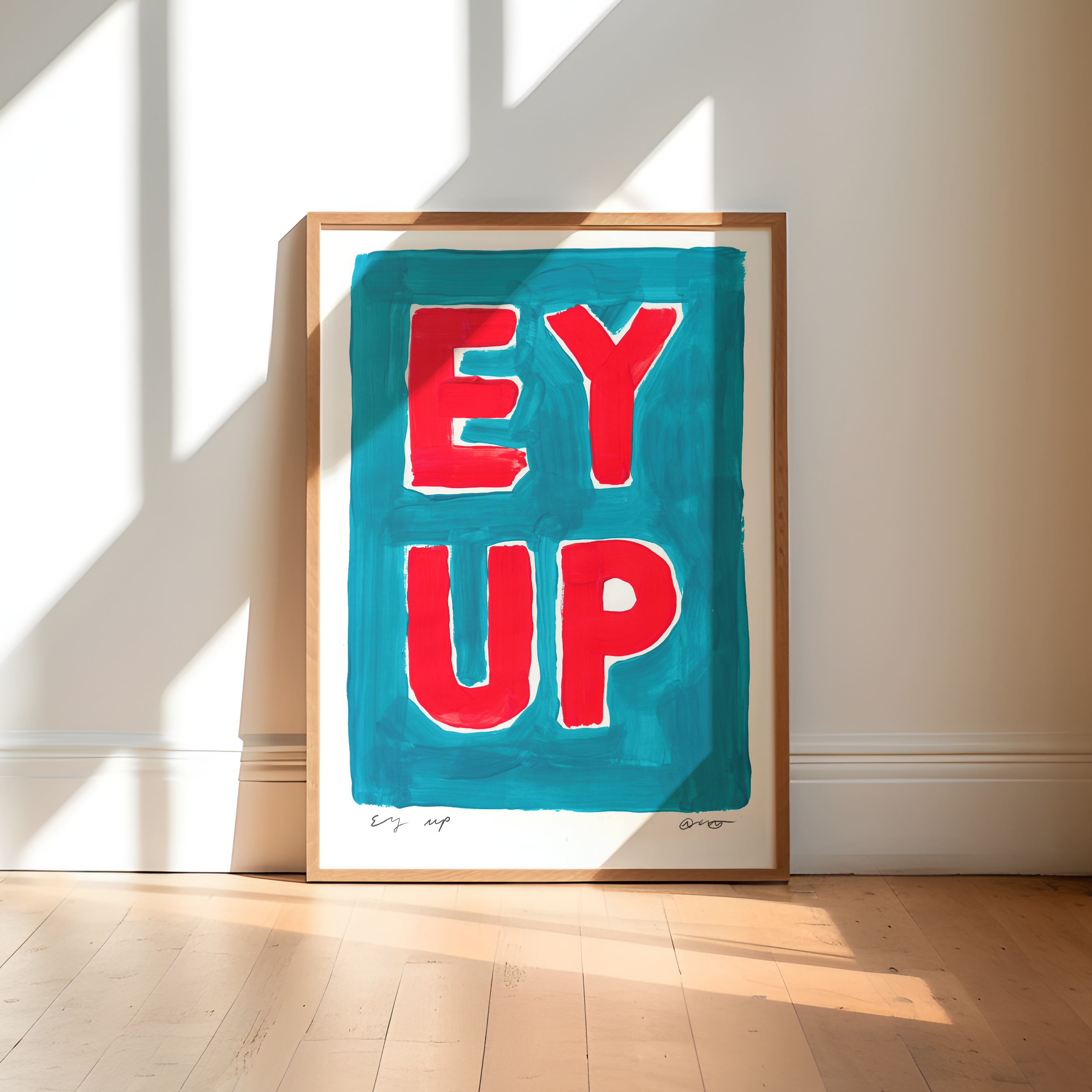 Ey Up Yorkshire Phrase Art Print
