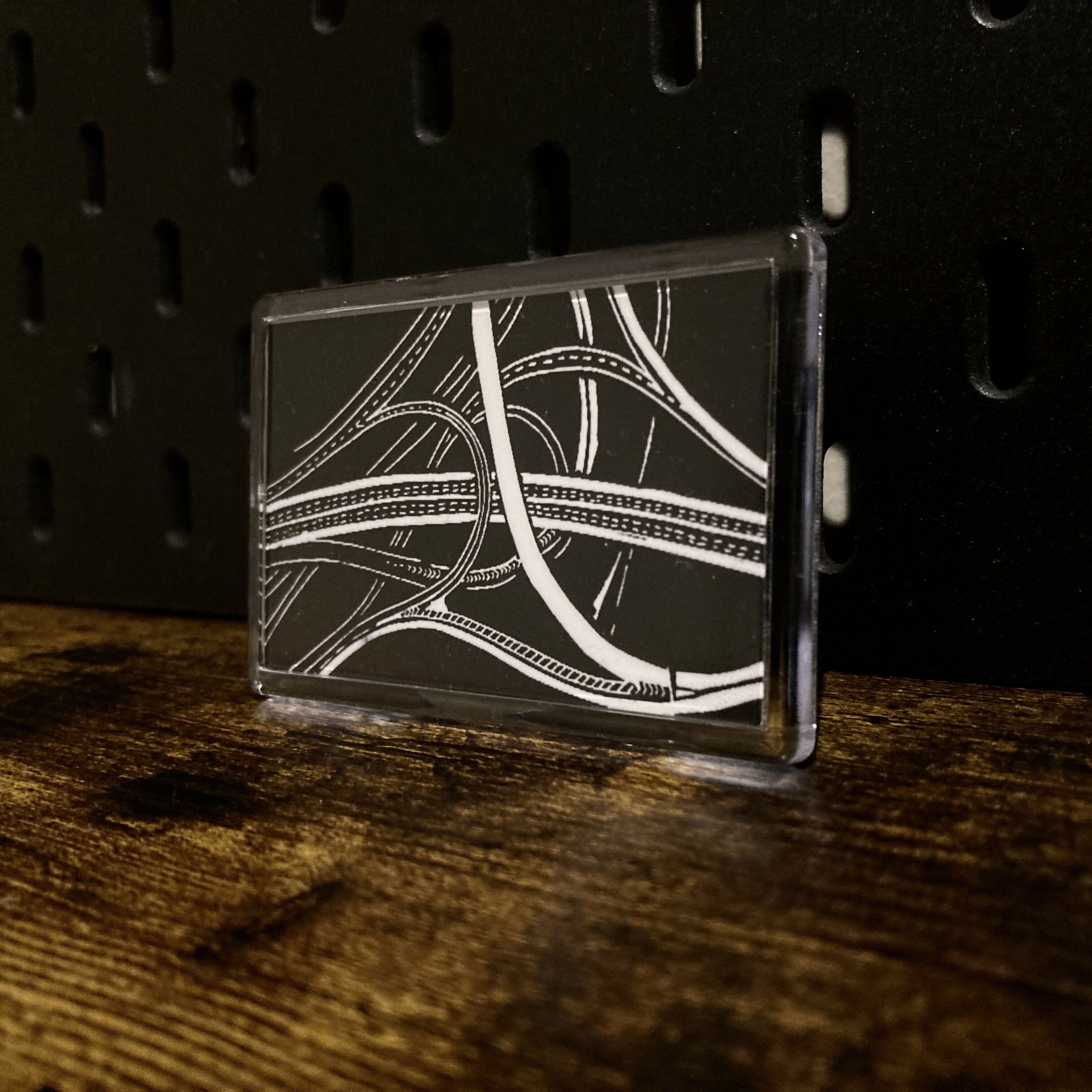 Magnet - Digital print of Spaghetti Junction lino