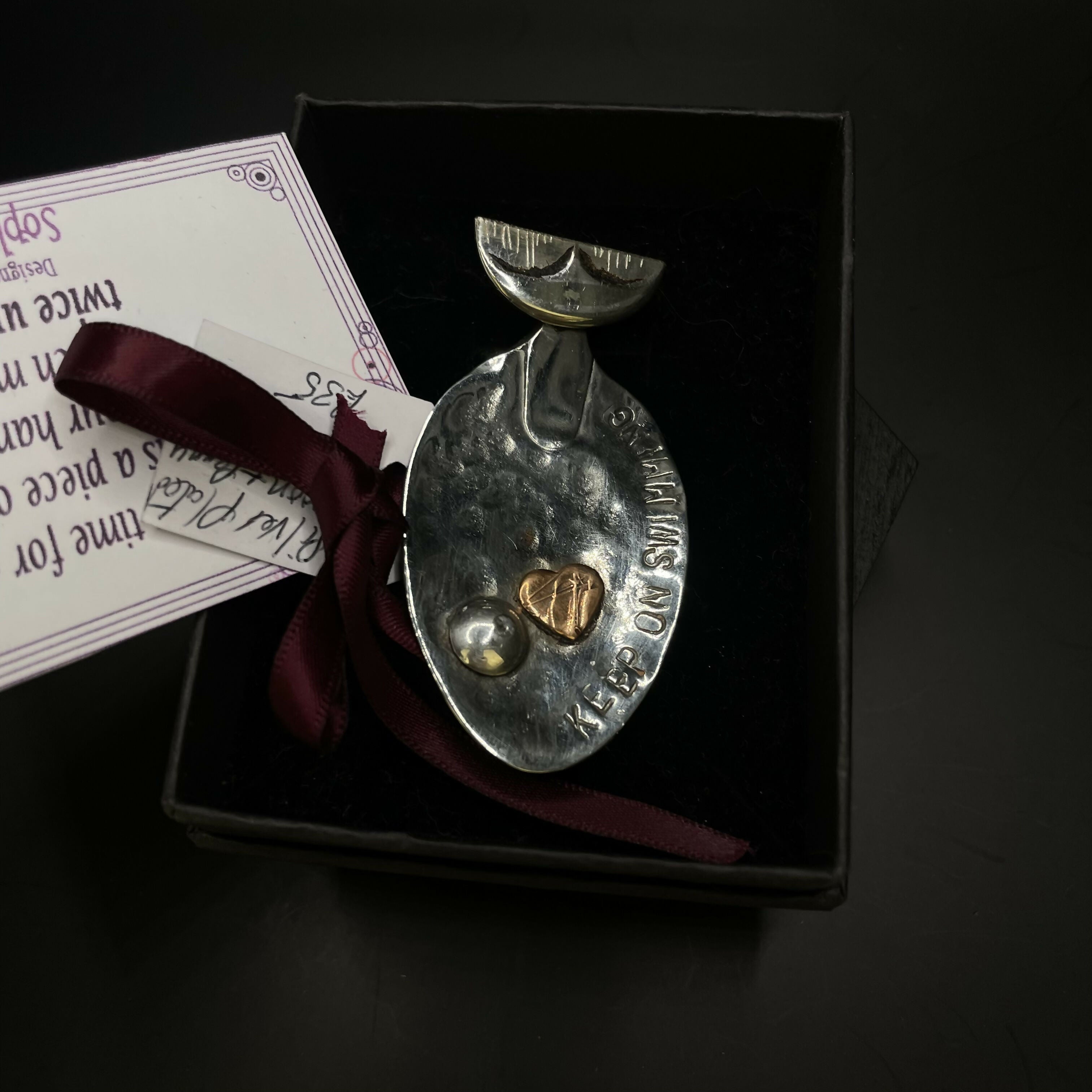 Silver Plated Cutlery Brooches